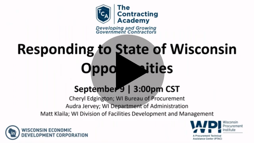 TCA Responding to State of WI Opportunities​​​